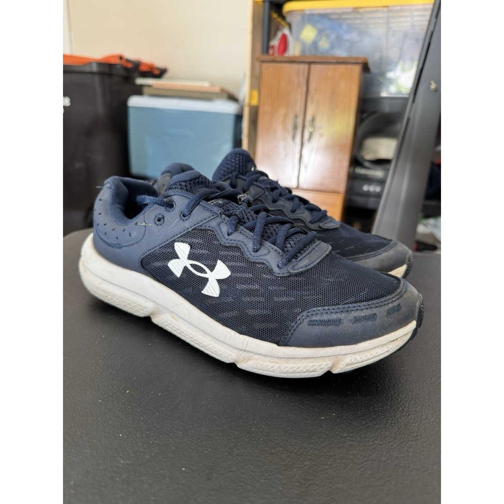 Under Armour Charged Assert 9 Athletic Shoes Navy Blue Mens 10 3026175-400